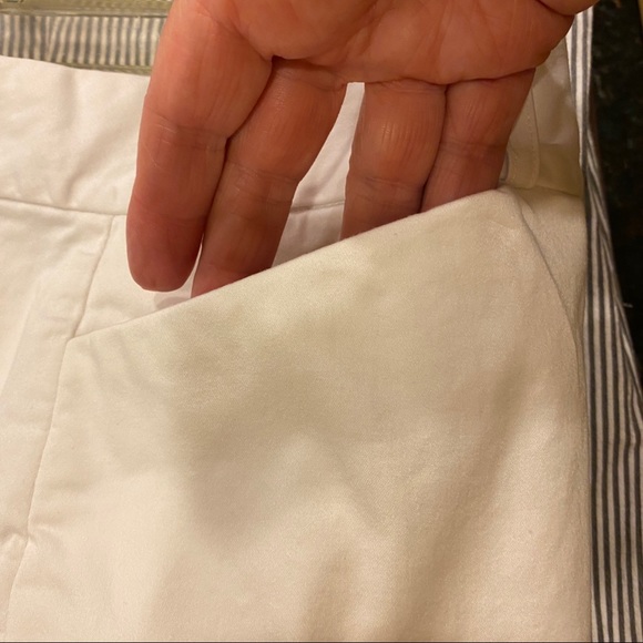 Van Heusen Capris Cotton/Spandex White Belt Loops INDIA Women’s 14 - Picture 3 of 11